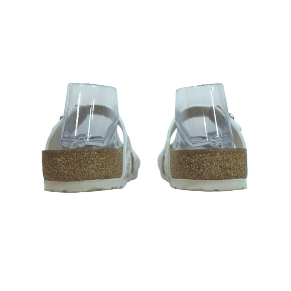 Birkenstock Sydney Watercolor Sandals Women 9 40 White Floral Print Double Strap - Picture 5 of 9